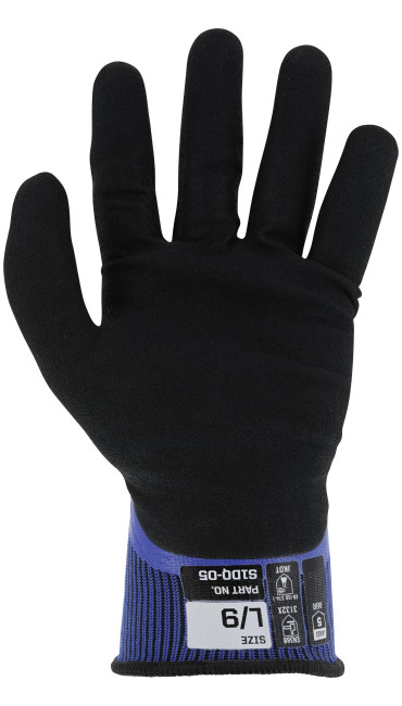 SpeedKnit&trade; S1DQ05 Waterproof Coated Glove, Blue, large