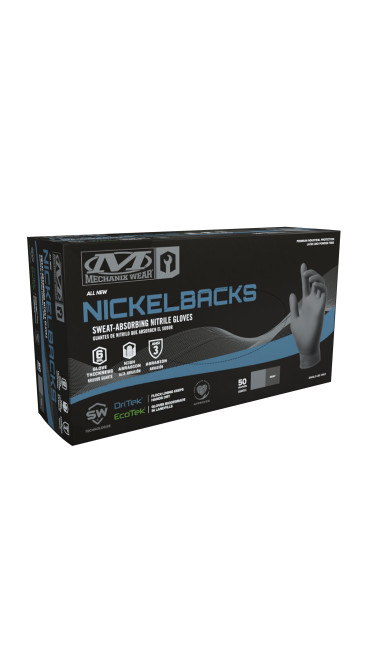 Nickelbacks: 6 Mil Sweat-Absorbing Nitrile Gloves (Pack of 50)