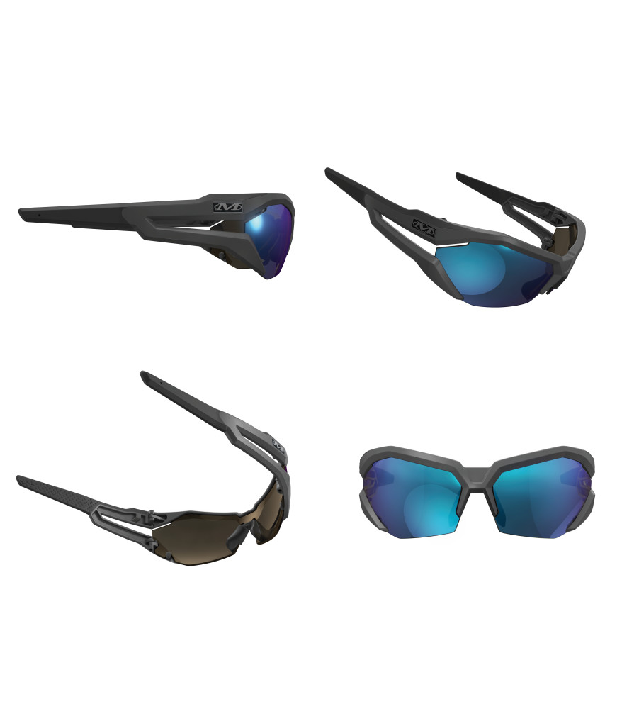 Type-V | Grey Frame | Blue Mirror Lens, Medium Grey/Black, large image number 2