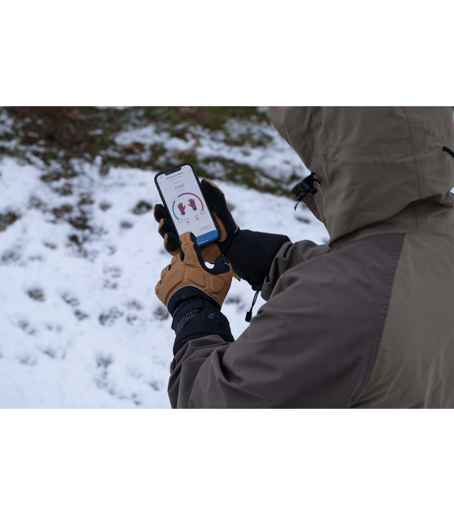 Coldwork&trade; M-Pact Heated Glove with clim8&reg; Technology, Brown/Black, large image number 7