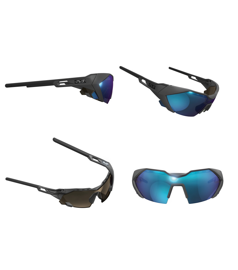 Type-E | Grey Frame | Blue Mirror Lens, Medium Grey/Black, large image number 2