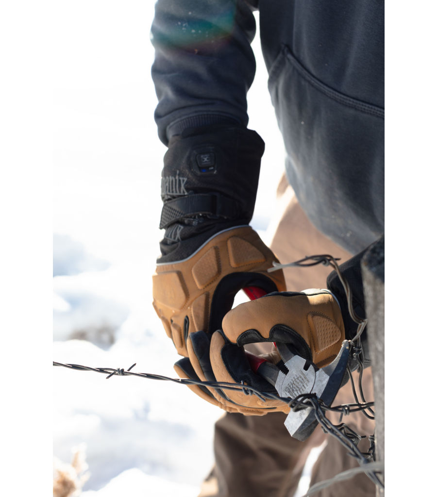 Coldwork&trade; M-Pact Heated Glove with clim8&reg; Technology, Brown/Black, large image number 11