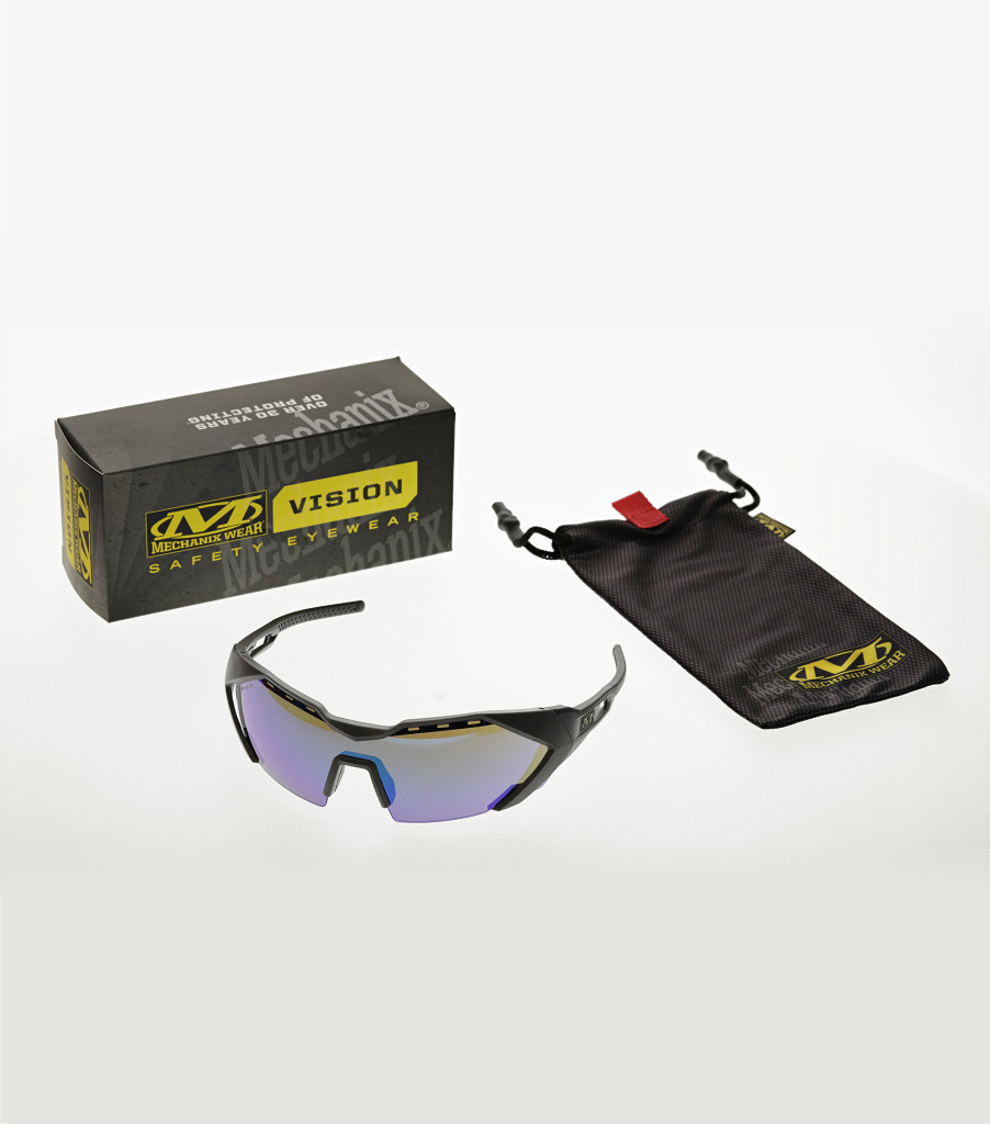 Type-E | Grey Frame | Blue Mirror Lens, Medium Grey/Black, large image number 4