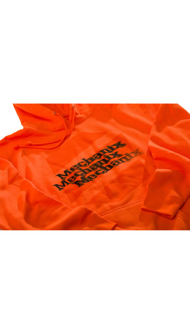 Pullover Hoodie Safety Orange, Fluorescent Orange, large