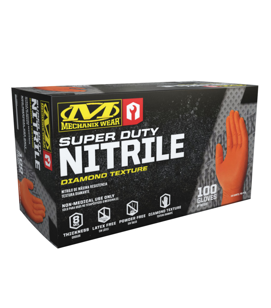 8 Mil Nitrile RDT Gloves (Pack of 100), Orange, large image number 0