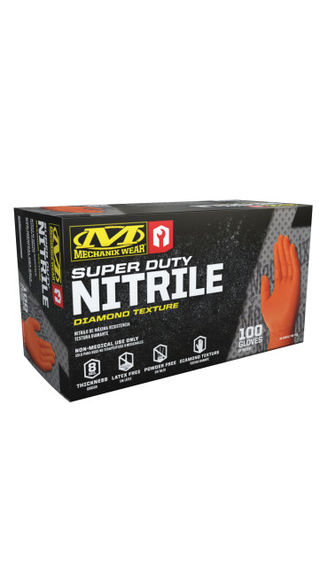 8 Mil Nitrile RDT Gloves (Pack of 100)