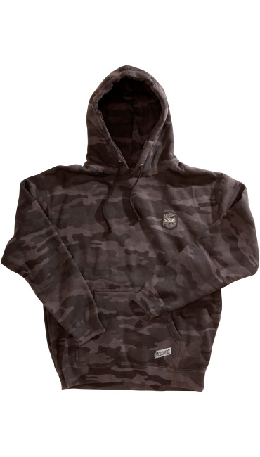 Pullover Hoodie - Black Camo