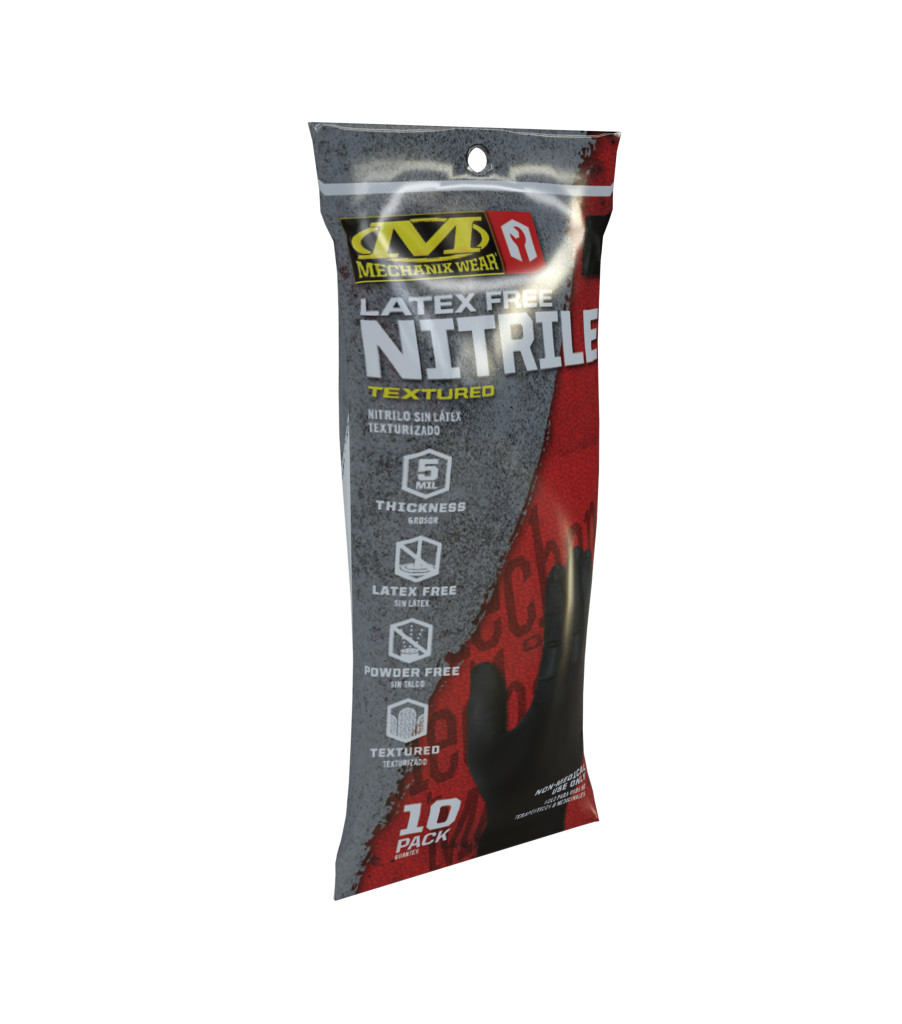 5 Mil Black Nitrile Gloves 10-PK (Size Large), , large image number 0