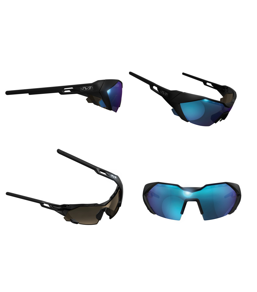 Type-E | Black Frame | Blue Mirror Lens, Black, large image number 3