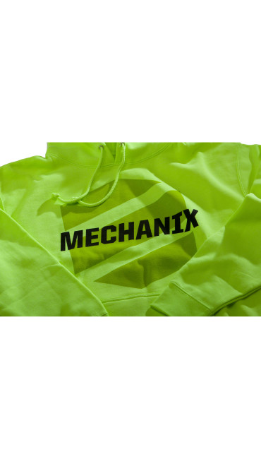 Pullover Hoodie Safety Yellow, Fluorescent Yellow, large